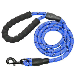 Strong Reflective Dog Leash in Blue